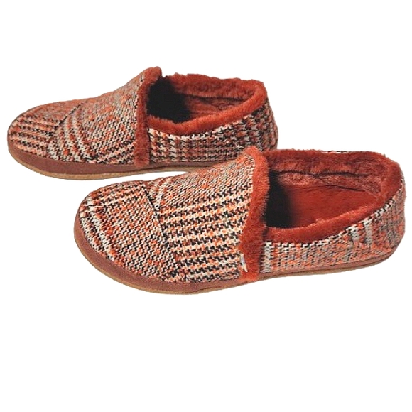 Toms Plaid India Bootie Slipper Size 8 - Picture 2 of 12